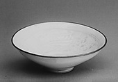Sacrificial Bowl, Eiraku Hozen  Japanese, White porcelain; reproduction of Chinese Song, Dingyao bowl (Kairakuen ware), Japan