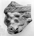 Fragment of a Relief Ornament, Terracotta, Central Asia