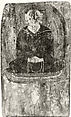 Buddha with a Halo and Flaming Body Mandorla, Water-based pigments on wood, China (Xinjiang Autonomous Region)