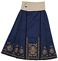 Skirt, Silk, metallic thread, China