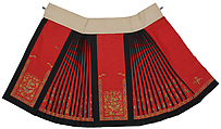 Skirt, Silk, metallic thread, China