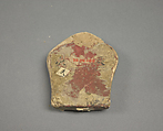 Votive Plaque with White Tara, Black clay with color and gilt, Tibet