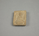 Votive Plaque with Seated Buddhas, Terracotta, Tibet