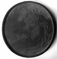 Ink Tablet with Thousand-Year Fungus Motif, Workshop of Cheng Junfang (Chinese, 1541–ca. 1620), Pine soot and binding medium, China