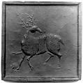 Ink Tablet with Black Stag Motif, Workshop of Fang Yulu (active ca. 1570–1619), Black ink, China