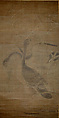 Geese, Unidentified artist, Hanging scroll; ink on silk, China