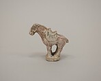 Minature standing horse, Earthenware with pigments, China