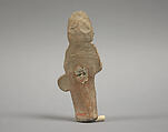 Figure of Goddess of Music and Poetry, Unglazed pottery, China