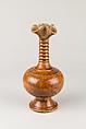 Vase, Marbled earthenware with amber glaze, China