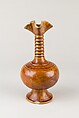 Vase, Marbled earthenware with amber glaze, China