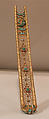 Hair Ornament, Gold inlaid with turquoise, China