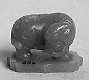 Figure of Elephant, Nephrite, light sage-green with a light bluish tint, China