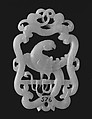 Pendant, Nephrite, white with very faint grayish-green tint, China