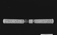 Sheath Knife, Nephrite, white with very light greenish tint, China