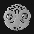 Medallion, Nephrite, China
