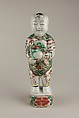 Figure of a Boy, Porcelain with famille verte enamels, China