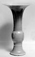 Beaker, Porcelain with clair de lune glaze, China
