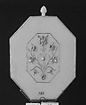 Jewelled Mirror, Nephrite, very light gray with very faint yellowish tint, India