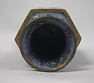 Vase, Cloisonné enamel on copper, China