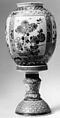 Lantern (one of a pair), Porcelain painted in famille verte enamels, China