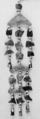 Ornament for a Headdress, Amber, pearl beads, coral, kingfisher blue, China