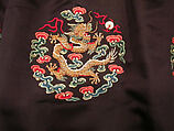 Man's Audience Robe (Chaofu), Silk satin embroidered with silk and metallic thread, China