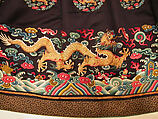 Man's Audience Robe (Chaofu), Silk satin embroidered with silk and metallic thread, China