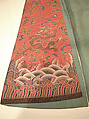 Woman's Robe of State, Silk and metallic thread embroidery on silk satin weave patterned with extra continuous wefts, China