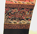 Woman's Robe of State, Silk and metallic thread embroidery on silk satin weave patterned with extra continuous wefts, China