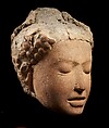 Head of Meditating Buddha, Terracotta, Central Thailand