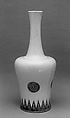 Vase in the form of an archaic bell, Porcelain painted in underglaze copper red (Jingdezhen ware), China