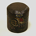 Tea caddy, Attributed to Ogawa Haritsu (Ritsuō) (Japanese, 1663–1747), Lacquer, Japan