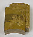 Incense Box in the Shape of a Book, Inner tray of ivory, sprinkled gold lacquer, inlaid metal, shell and colored lacquer, Japan