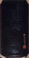 Case (Inrō) with Design of Flowering Peonies, Kano Seisen’in (1775–1828), Lacquer, roiro, yamimakie, black hiramakie, takamakie; Interior: gyobu nashiji and fundame, Japan