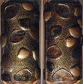 Case (Inrō) with Design of Shells, Tōyō (Japanese, active second half of the 18th century), Lacquer, roiro, gyobu, gold, black, silver and brown hiramakie, takamakie; Interior: nashiji and fundame, Japan