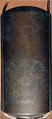 Case (Inrō) with Design of Persons with Mortar Making Mochi (obverse); Two Persons Shooting with Bow and Arrow (reverse), Tōyō (Japanese, active second half of the 18th century), Lacquer, silver brown ground, incised; Interior: gyobu nashiji and fundame, Japan