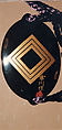 Inrō with Kabuki Actor Ichikawa Danjūrō V, Design by Katsukawa Shunshō　勝川春章 (Japanese, 1726–1792), Five cases; lacquered wood with gold, silver, black, and red togidashimaki-e on black lacquer groundNetsuke: ivory; Nō maskOjime: lacquer bead, Japan