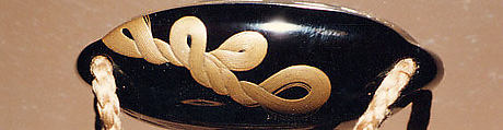 Case (Inrō) with Design of Weaving Implements, Hiramaki-e on ro-iro black lacquer, Japan