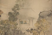 Autumn Landscape, Attributed to Okamoto Toyohiko (1773–1845), Hanging scroll; ink and color on silk, Japan