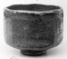Teabowl, Raku Tannyu  Japanese, Clay completely covered with uniform glaze, over a gray glaze (Raku ware), Japan