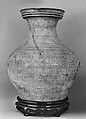 Jar with animal masks, Earthenware with lead green glaze, China