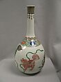 Bottle, Porcelain painted in famille verte enamels, China