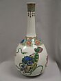 Bottle, Porcelain painted in famille verte enamels, China
