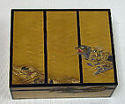 Box with tray, Lacquer, Japan