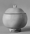 Covered bowl, Stoneware with white slip (Cizhou ware), China