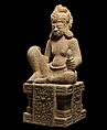 Enthroned Planetary Deity, Sandstone, Central Vietnam