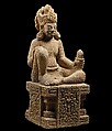 Enthroned Planetary Deity, Sandstone, Central Vietnam