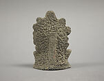 Figure Seated in Grotto., Clay, China