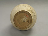 Vase with flowers, Stoneware with incised decoration on white slip (Cizhou ware type), China