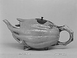Teapot in the Shape of Buddha's-hand Citron, Porcelain painted in overglaze polychrome enamels (Jingdezhen ware), China